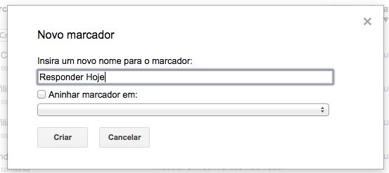 Criando marcadores no Gmail Parte 2